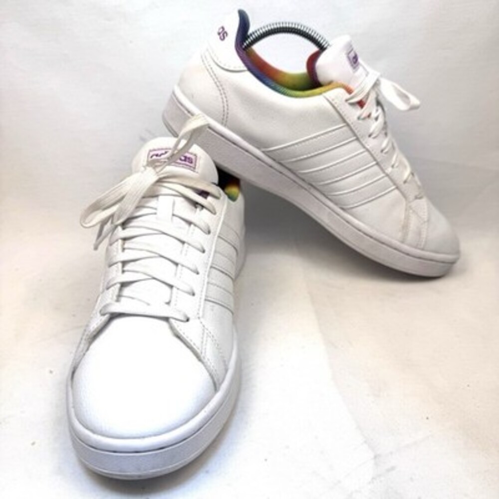 Adidas Grand Court Pride Women's Size 9 M Athletic Shoes ART H01054 PRIDE